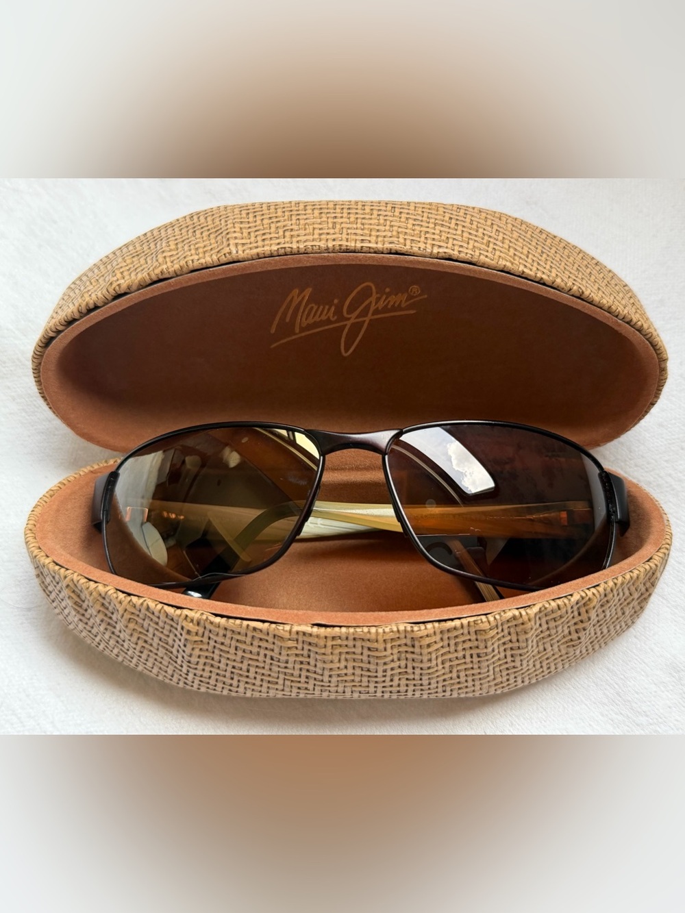 Maui Jim Black Coral Polarized Brown Lens Sunglasses